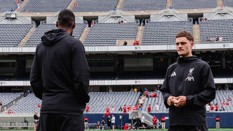 Florian Wirtz and Alexander Isak in Chicago