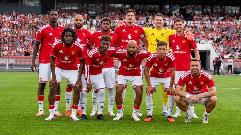 Man Utd ahead of their friendly with PSG