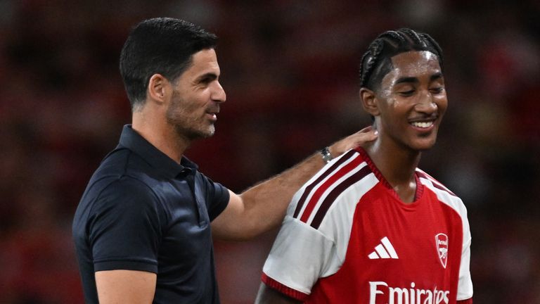 Marli Salmon and Mikel Arteta