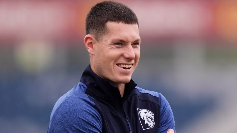 Durham's Matthew Potts on day one of the Rothesay County Championship clash