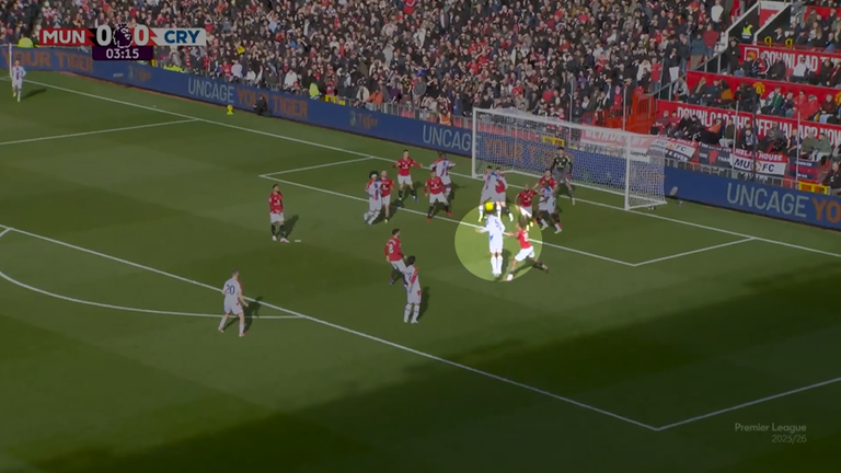 Maxence Lacroix easily got away from Leny Yoro to score