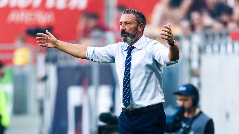 It was a tough watch for Rangers manager Derek McInnes