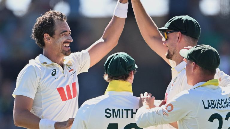 Mitchell Starc took 10-51 in the Test match to see Australia tie the series against Bangladesh with a thumping innings victory