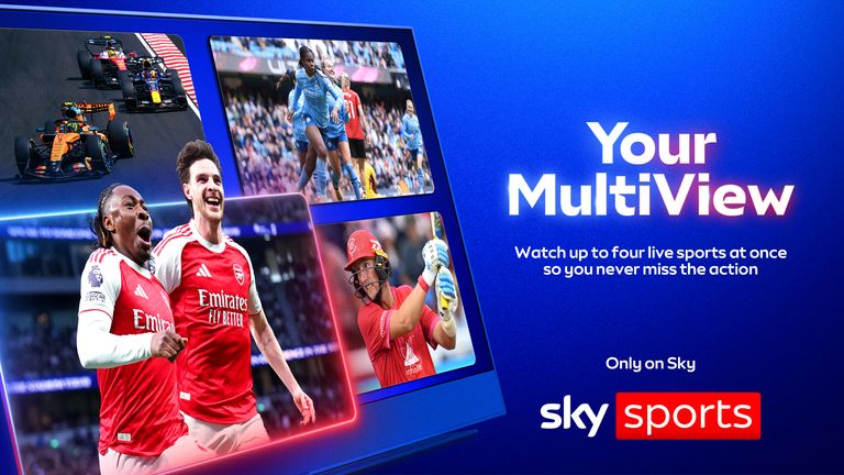 Watch multiple live sports events simultaneously on the big screen for the first time through Multiview