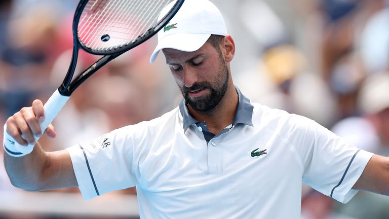 Novak Djokovic is out of Cincinnati Open in second round after struggling with heat and humidity
