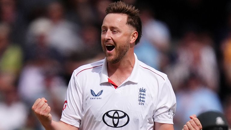 Ollie Robinson dismissed Azan Awais with the first ball of the match
