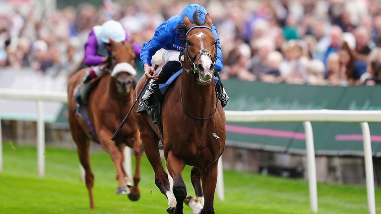 Ombudsman won the 2025 Juddmonte International under William Buick