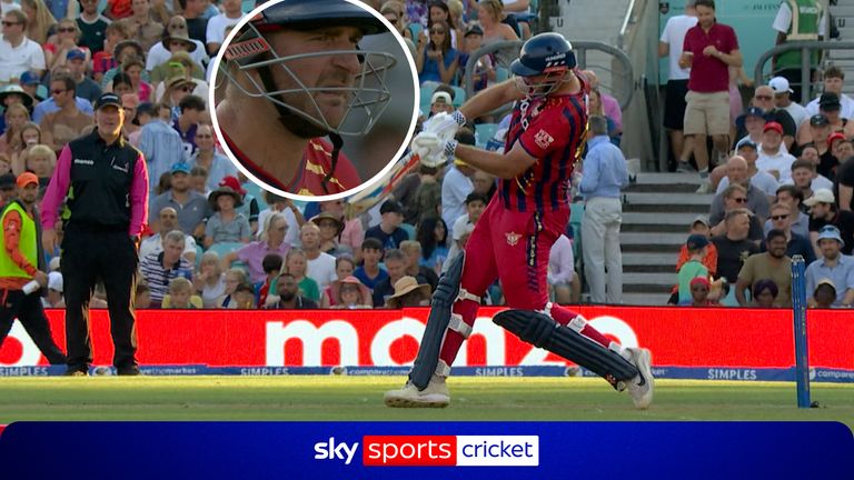 The Hundred: Paul Walter unfazed by emergency alert as he hits huge six!