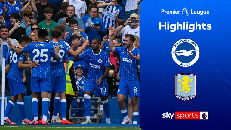 SKY SPORTS
PREMIER LEAGUE
ASTON VILLA
BRIGHTON