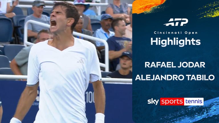 Highlights of Rafael Jodar vs Alejandro Tabilo from the Cincinnati Open.