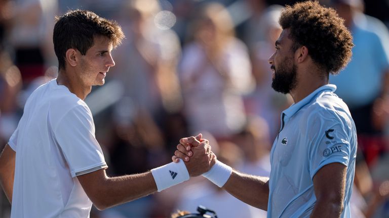 Rafael Jodar (left) reached the quarter-finals at the French Open earlier this year (Christinne Muschi/The Canadian Press via AP)