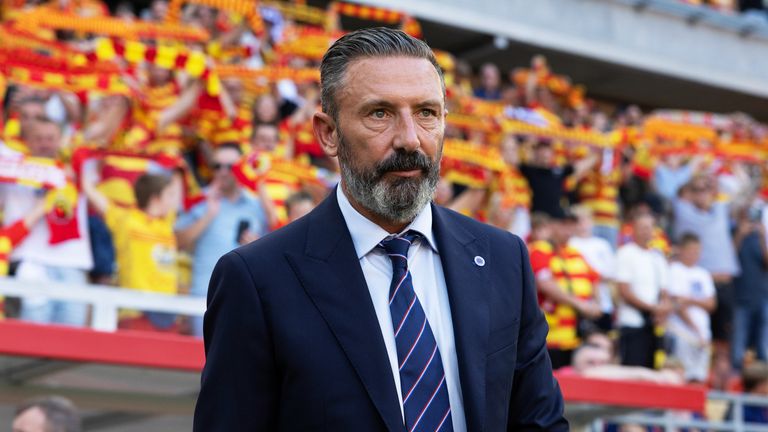 BIALYSTOK, POLAND - AUGUST 06: Rangers Manager Derek McInnes during a UEFA Europa League Third Qualifying Round First Leg match between Jagiellonia Bialystok and Rangers at the Chorten Arena, on August 06, 2026, in Bialystok, Poland. (Photo by Craig Foy / SNS Group)