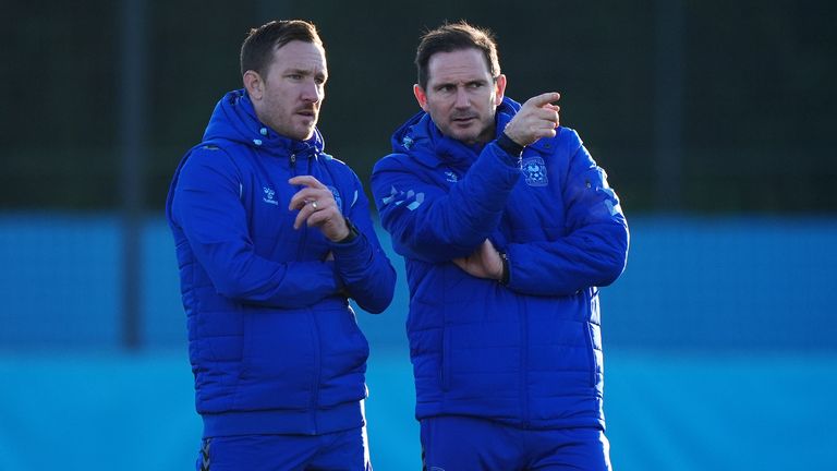 Carr with Lampard during the 2024/25 season