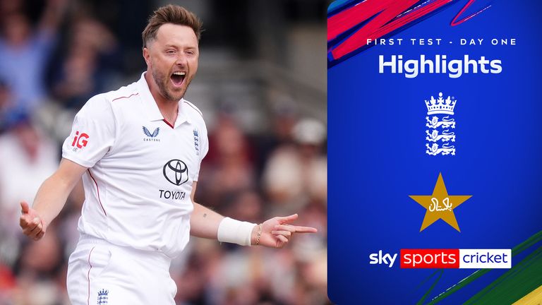 OLLIE ROBINSON ENGLAND PAKISTAN