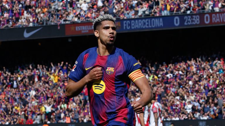 Liverpool have agreed a deal over a season-long loan for Barcelona defender Ronald Araujo