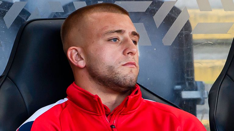 Picture by Allan McKenzie/SWpix.com - 23/07/2026 - Rugby League - Betfred Super League Round 20 - Hull FC v Hull KR - MKM Stadium, Kingston upon Hull, England - Hull KR's Mikey Lewis sits the game out through suspension.