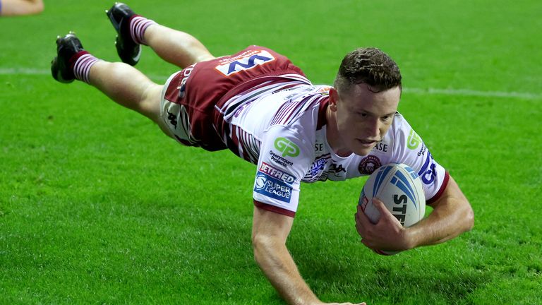 Rugby League - Betfred Super League Round 24 - Wigan Warriors v Wakefield Trinity - The Brick Community Stadium, Wigan, England - Jai Field 