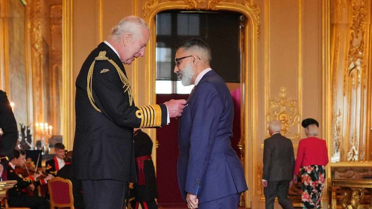 Sanjay Bhandari was awarded an MBE in 2024
