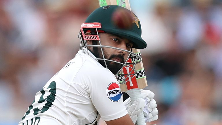 Saud Shakeel bats for Pakistan in the Lord's Test against England (Getty Images)