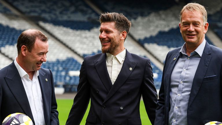 Chief football officer Craig Mulholland (L) led the search for Clarke's replacement 