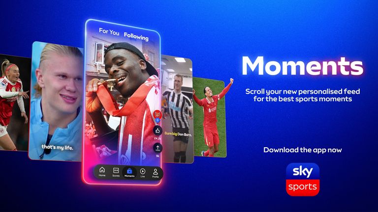 Scroll your new personalised feed for the best sports moments - Download the Sky Sports App now!