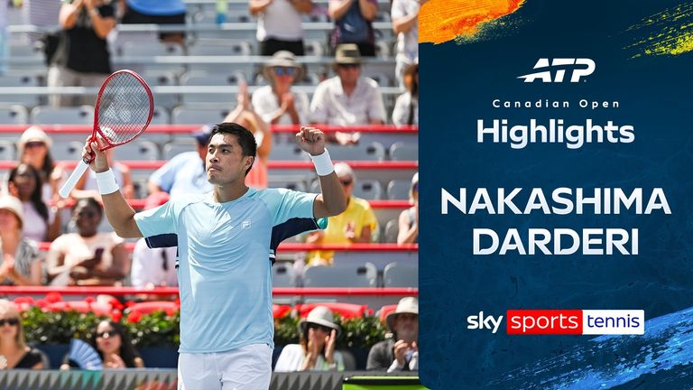 Highlights of the Canadian Open match between Brandon Nakashima and Luciano Darderi.