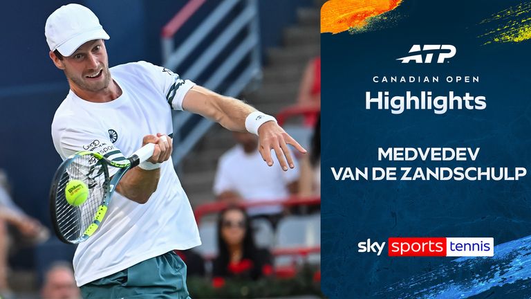 Medvedev vs Van de Zandschulp Canadian Open highlights