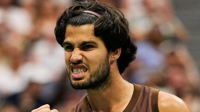 Carlos Alcaraz (AP Photo/Seth Wenig)