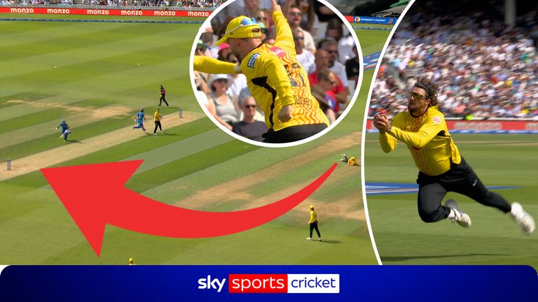 Trent Rockets produced a fielding masterclass against MI London, with Tom David's stunning diving catch and Ben Duckett's sharp run-out removing James Vince and Nicholas Pooran.