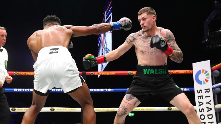 Walsh readies to uncork his southpaw left