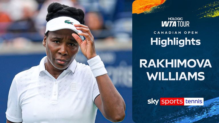 Highlights of Kamilla Rakhimova against Venus Williams from the Canadian Open.