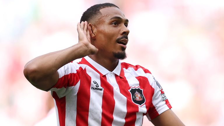 Wilson Isidor of Sunderland celebrates scoring