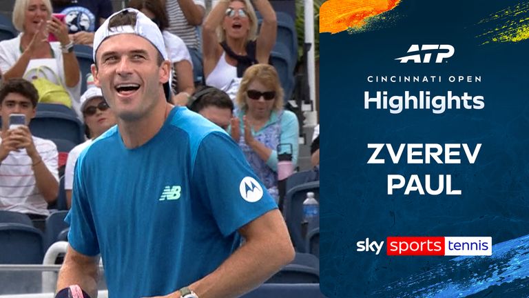 Highlights of Alexander Zverev against Tommy Paul from the Cincinnati Open.
