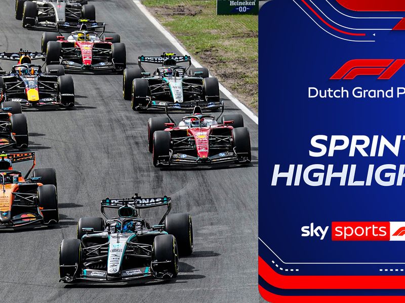 Dutch GP Sprint: George Russell wins from Charles Leclerc to trim