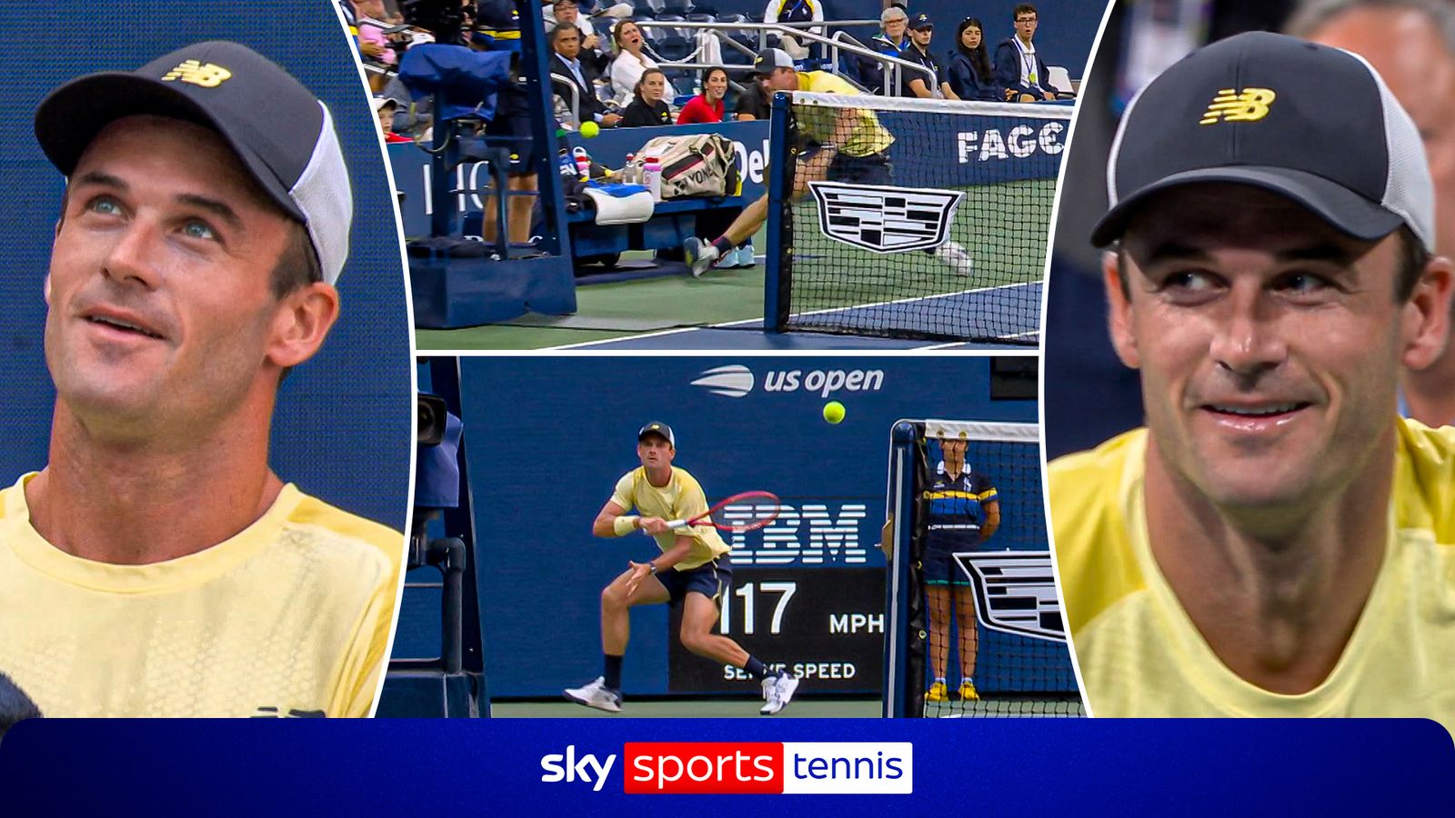 Tommy Paul has gone round the net twice at the US Open this year!