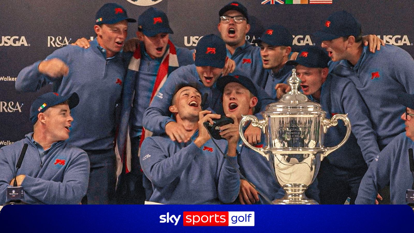 Team GB&I go BIG with Wonderwall rendition after Walker Cup triumph!