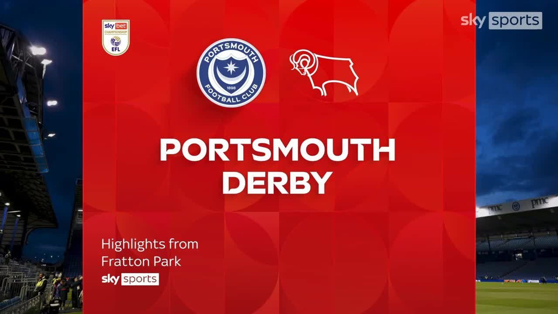 Portsmouth 0-2 Derby
