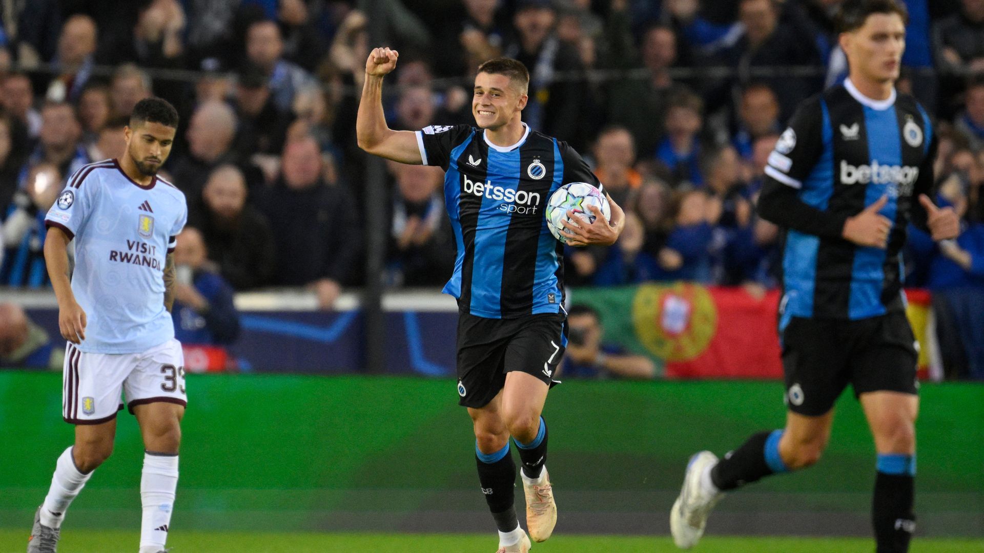 Villa hanging onto lead at Club Brugge LIVE!