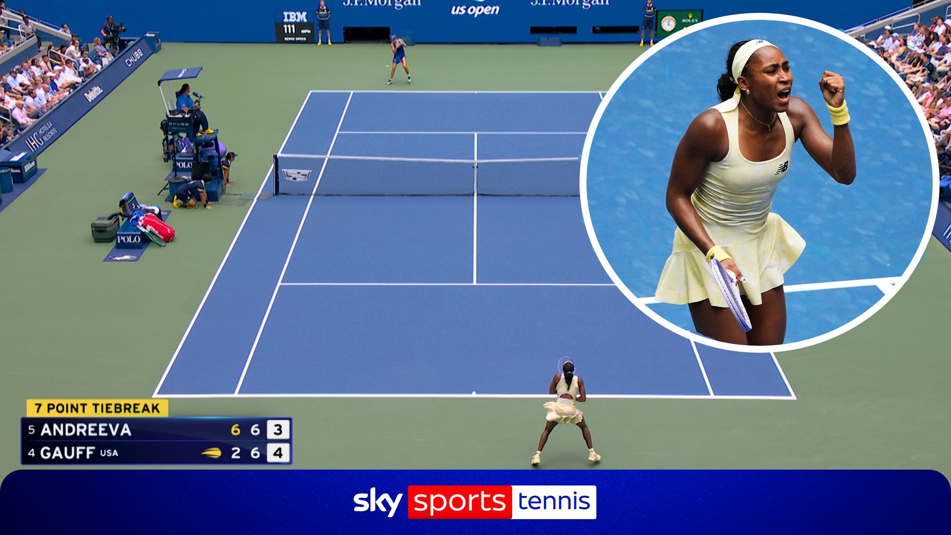 Gauff and Andreeva produce OUTRAGEOUS 39-shot rally during tie-break! 