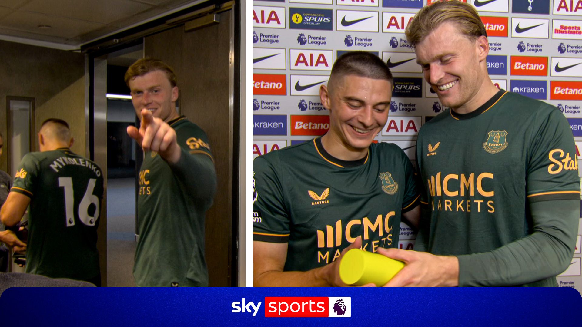 ‘I’m not happy!’ 😂 Branthwaite wasn’t pleased with missing out on POTM award