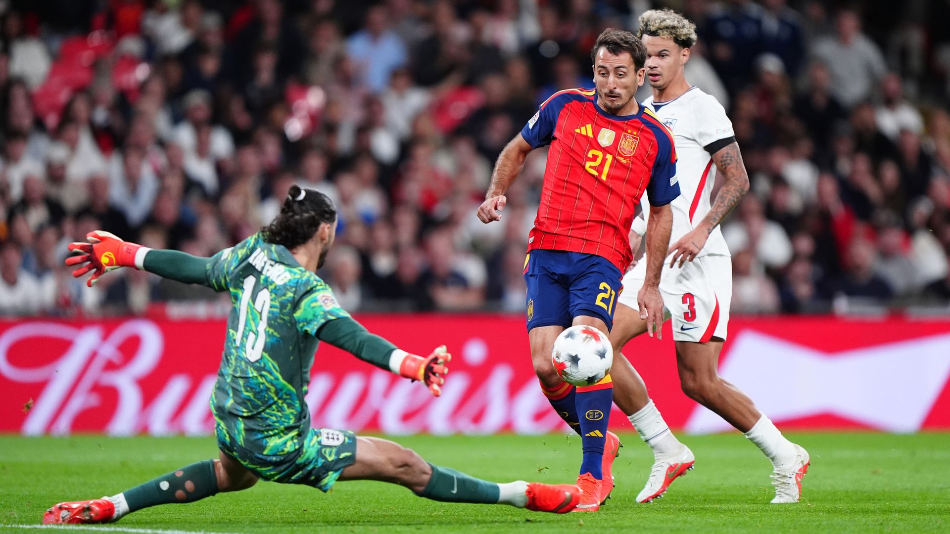 Oyarzabal scores as Spain come from behind to lead England LIVE!