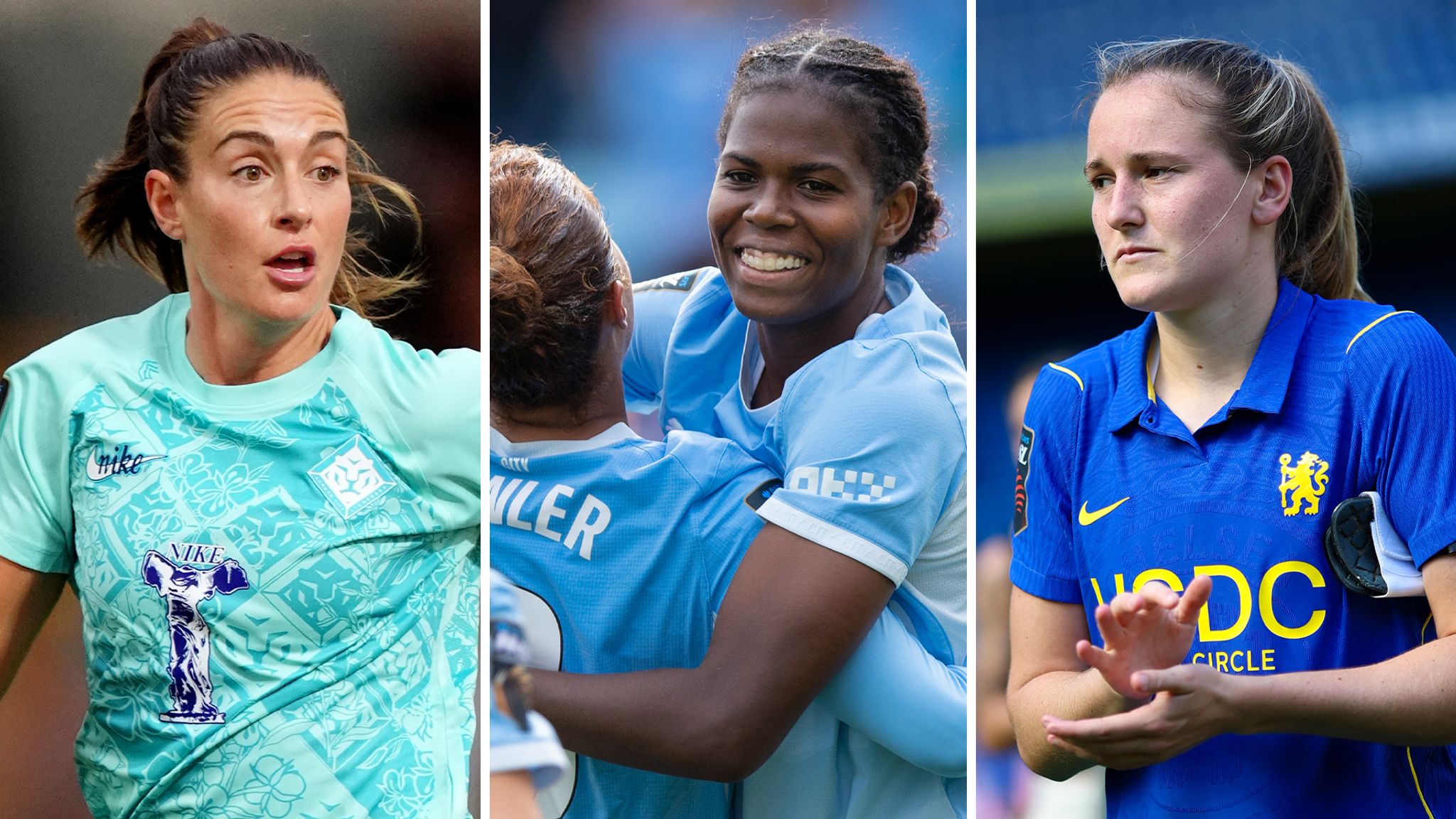 Alexia Putellas' London City debut ends in dominant win over Manchester United; Man City's Bunny Shaw scores twice, Chelsea held by Aston Villa