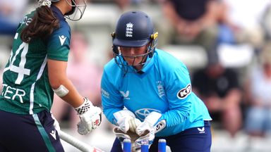 Alice Capsey stood in as wicketkeeper during England's 3-0 ODI series victory against Ireland