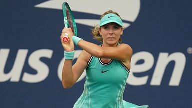Katie Boulter failed to hold serve once in a chastening US Open exit to Karolina Muchova