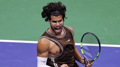 Carlos Alcaraz shrugged off losing the first set to dominate the next three and beat Portugal's Jaime Faria