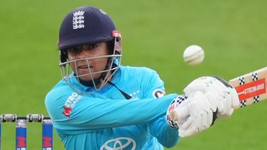 Sophia Dunkley bats for England in a one-day international (PA Images)