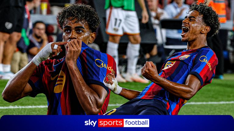 Lamine Yamal hits sensational double for Barcelona against Rayo Vallecano