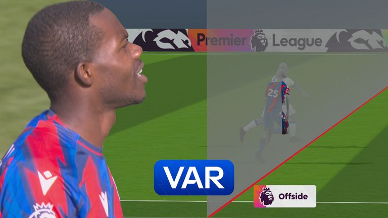 Tyrick Mitchell's goal for Palace is struck off vs Leeds