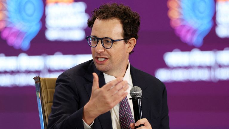 Anthropic chief executive Dario Amodei. Pic: Reuters