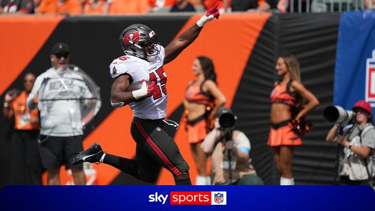 Josiah Trotter took advantage of Joe Burrow's loose pass as he completed the pick six, reducing Cincinnati's lead over Tampa Bay.